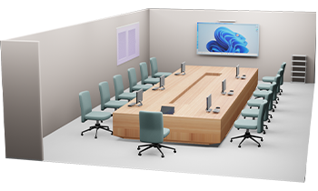 Illustration of meeting room