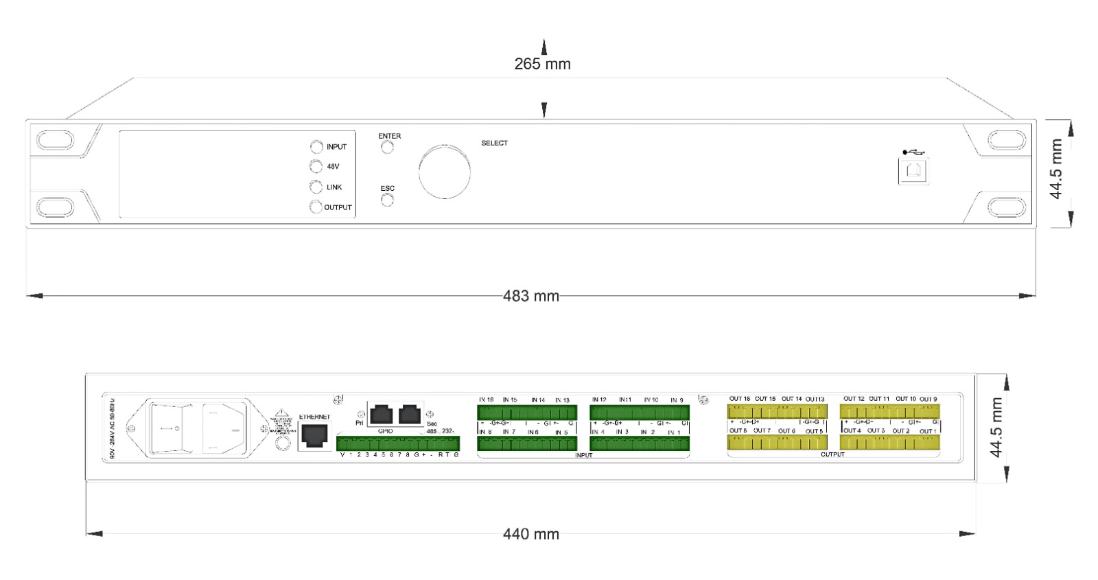 dap-16x-ai-dan-16-dante-dsp-product-dimension
